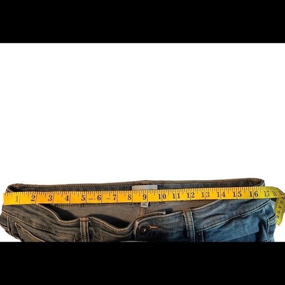 DAILY RITUAL Women Barrel jeans Button Fly wide‎ leg Relaxed Loose Crop - Picture 3 of 8